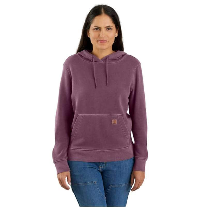 Carhartt  Eggplant Women's Re-Engineered Relaxed Fit Midweight French Terry Hooded Sweatshirt