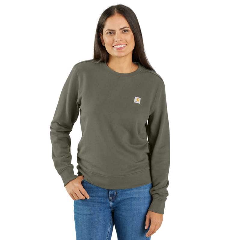 Carhartt  Dusty Olive Women's TENCEL™ Fiber Series Relaxed Fit French Terry Crewneck Sweatshirt