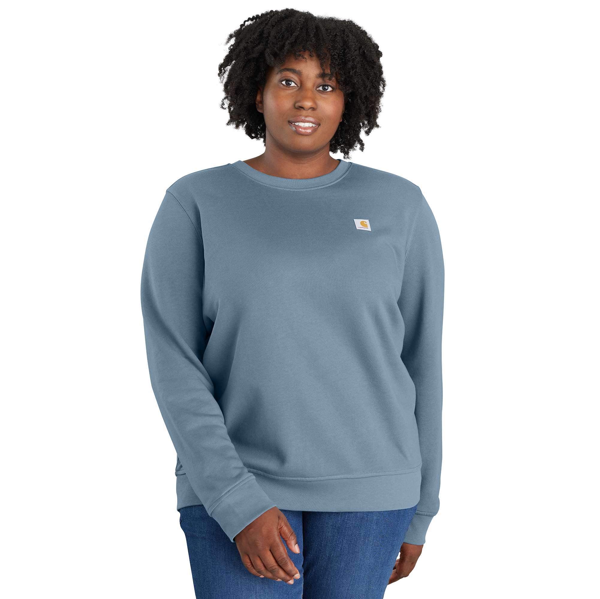 Additional thumbnail 2 of Women's TENCEL™ Fiber Series Relaxed Fit French Terry Crewneck Sweatshirt