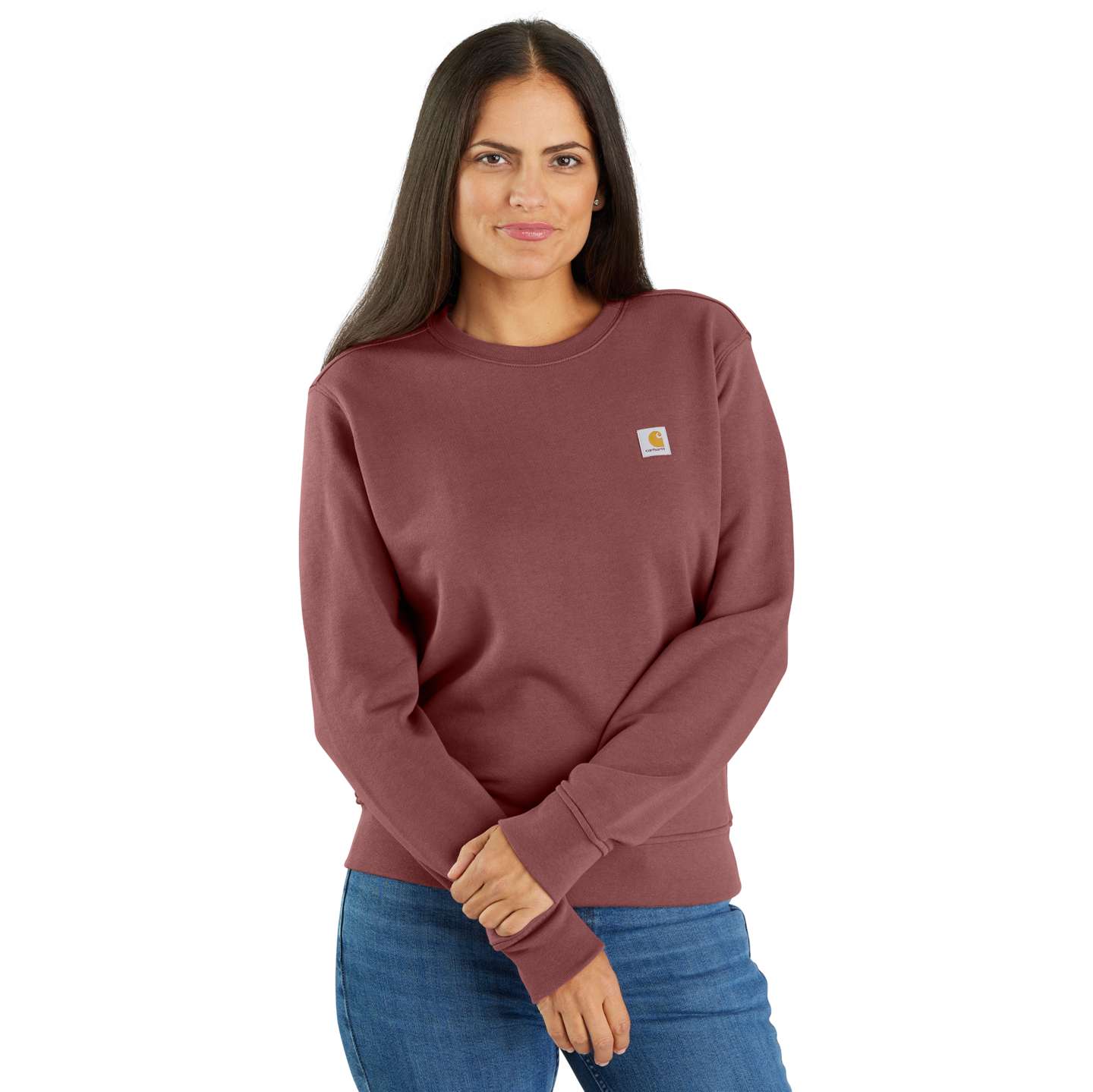 Женская толстовка Carhartt Tencel™ Fiber Series Crewneck, цвет: Сливочный — фото 1