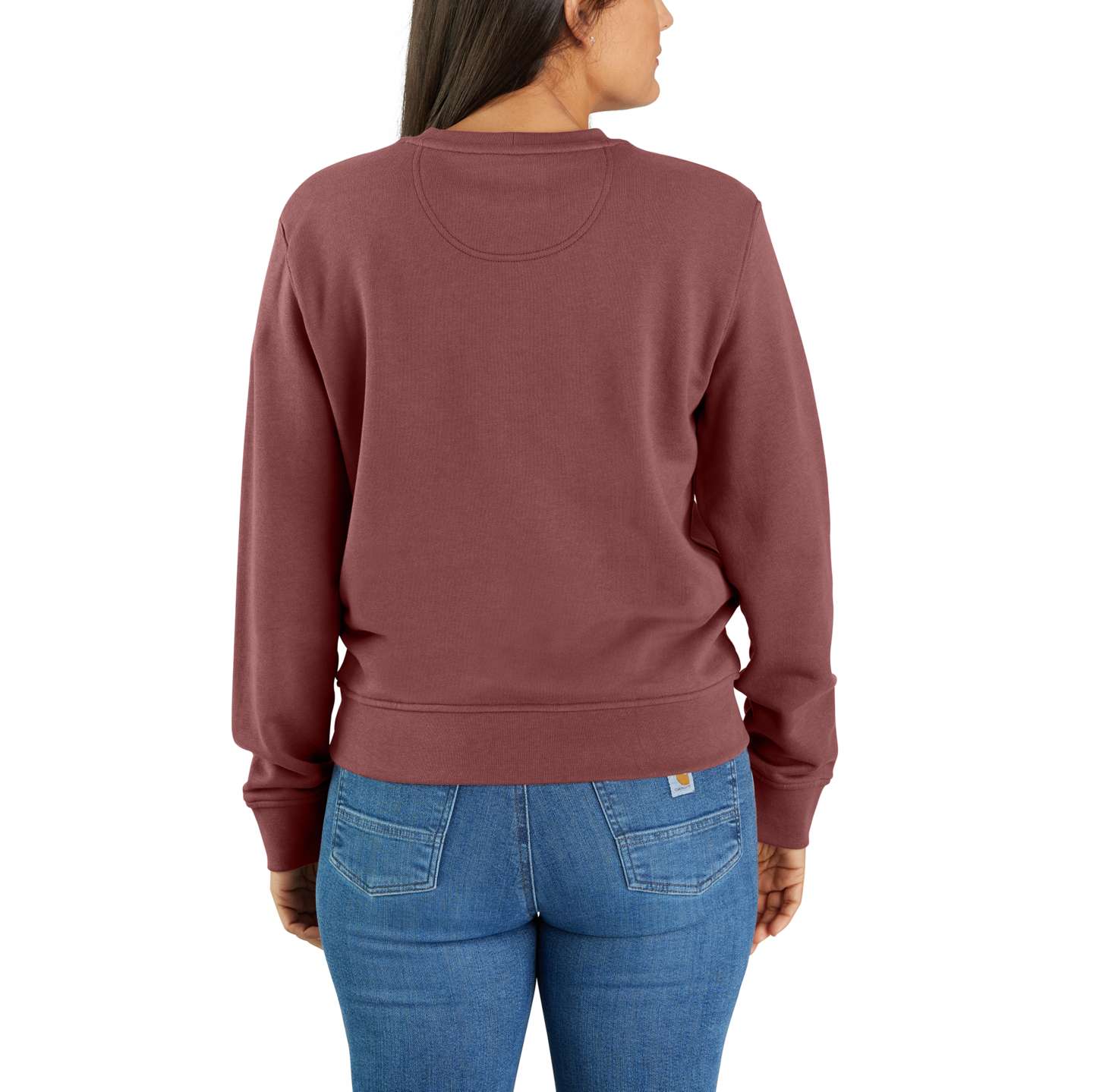 Женская толстовка Carhartt Tencel™ Fiber Series Crewneck, цвет: Сливочный — фото 2