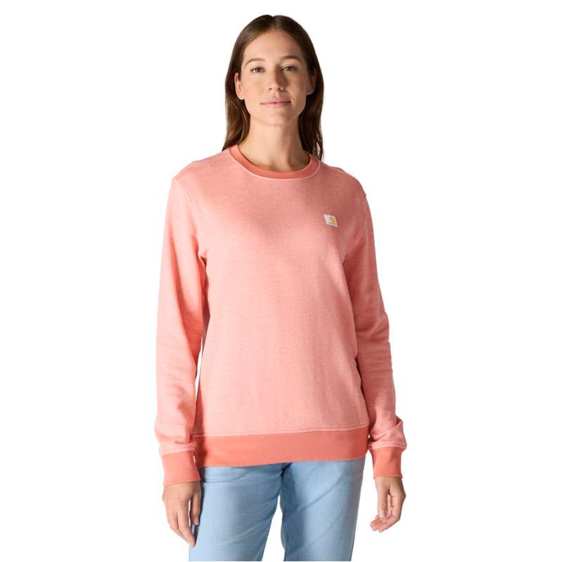 Carhartt  Dusty Cedar Heather Women's TENCEL™ Fiber Series Relaxed Fit French Terry Crewneck Sweatshirt