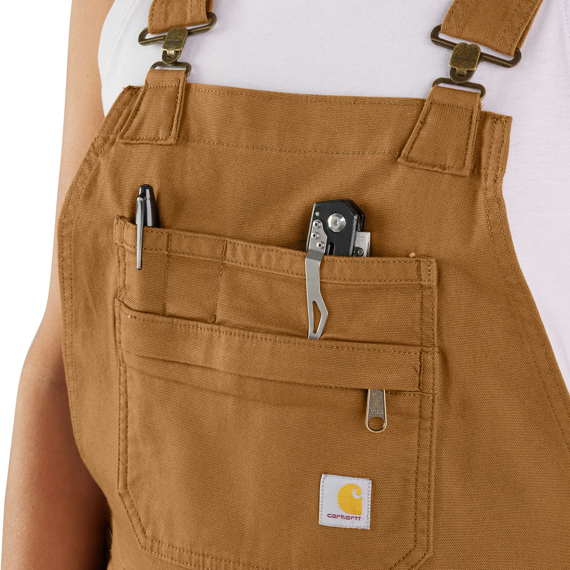 Additional thumbnail 3 of Women's Rugged Flex® Relaxed Fit Canvas Shortall