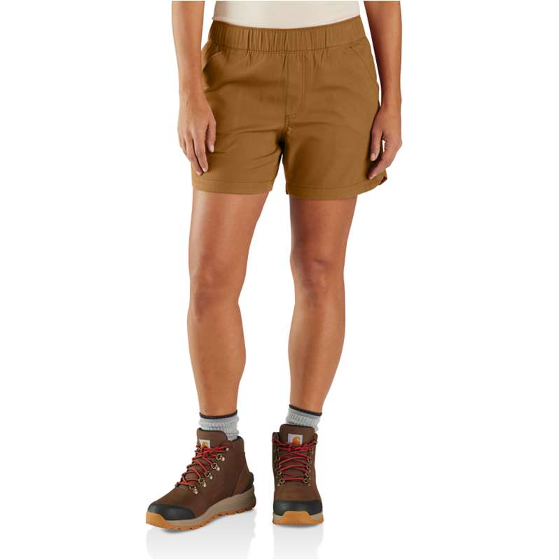 Carhartt  Carhartt Brown Women's Carhartt Force® Relaxed Fit Ripstop Work Short