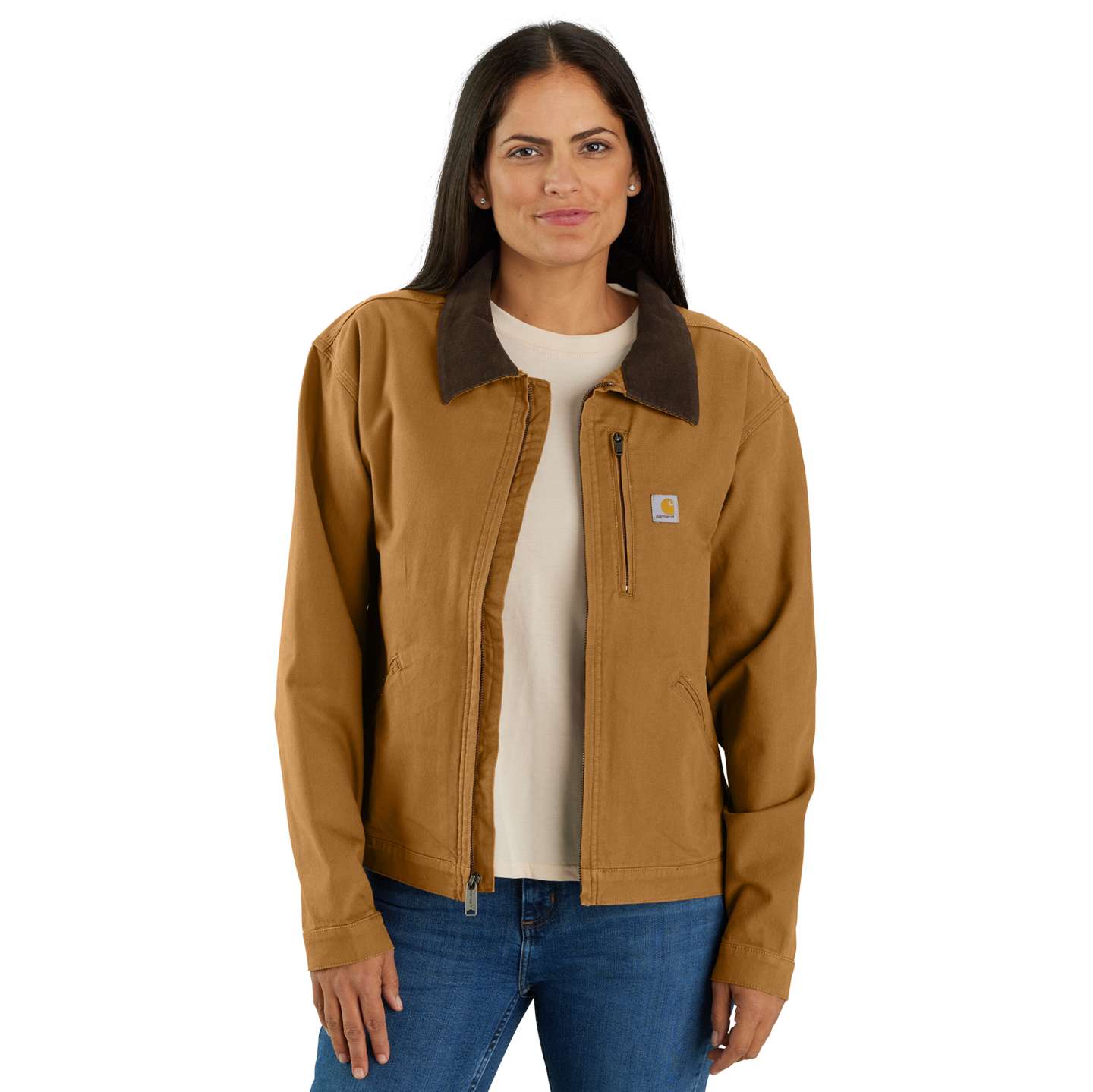 Женская куртка Carhartt Iconic Crawford Detroit, цвет: Коричневый — фото 1