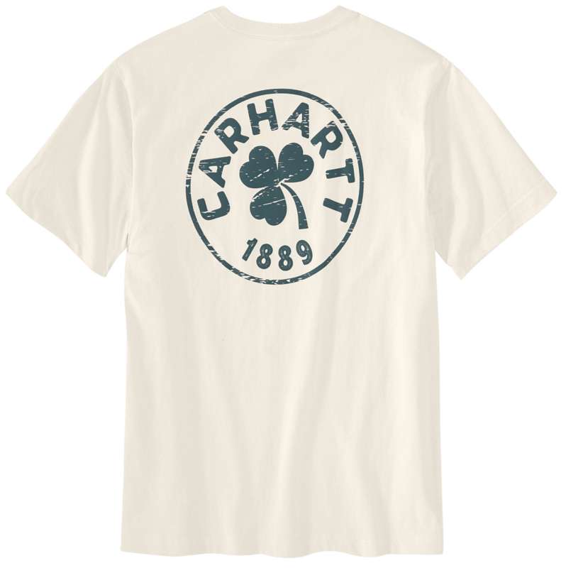 Carhartt  Malt Relaxed Fit Heavyweight Short-Sleeve Pocket Shamrock Graphic T-Shirt