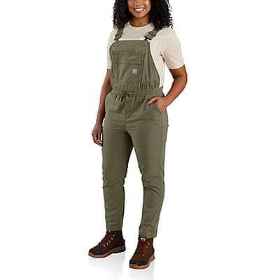 Carhartt Women's Dusty Olive Women's Carhartt Force® Relaxed Fit Ripstop Bib Overall