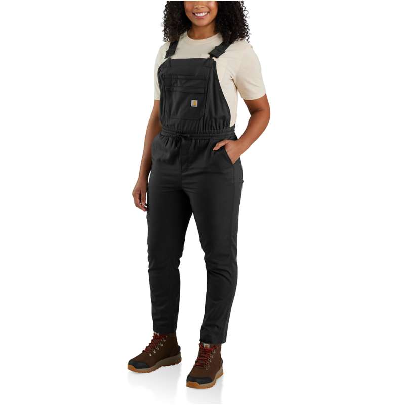 Carhartt  Black Women's Carhartt Force® Relaxed Fit Ripstop Bib Overall