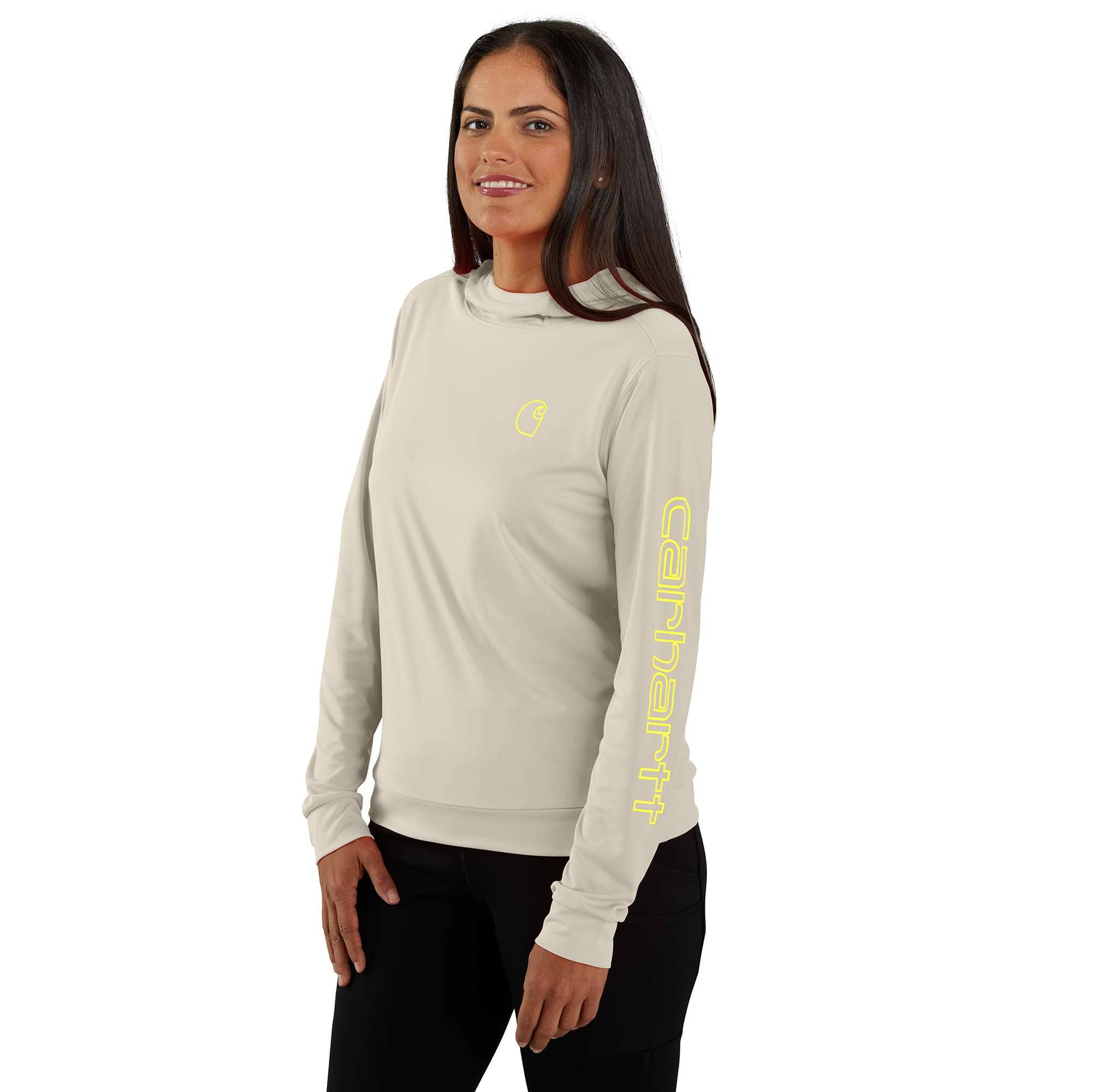 Additional thumbnail 1 of Women's Force Sun Defender™ Relaxed Fit Lightweight Long-Sleeve Hooded Graphic T-Shirt