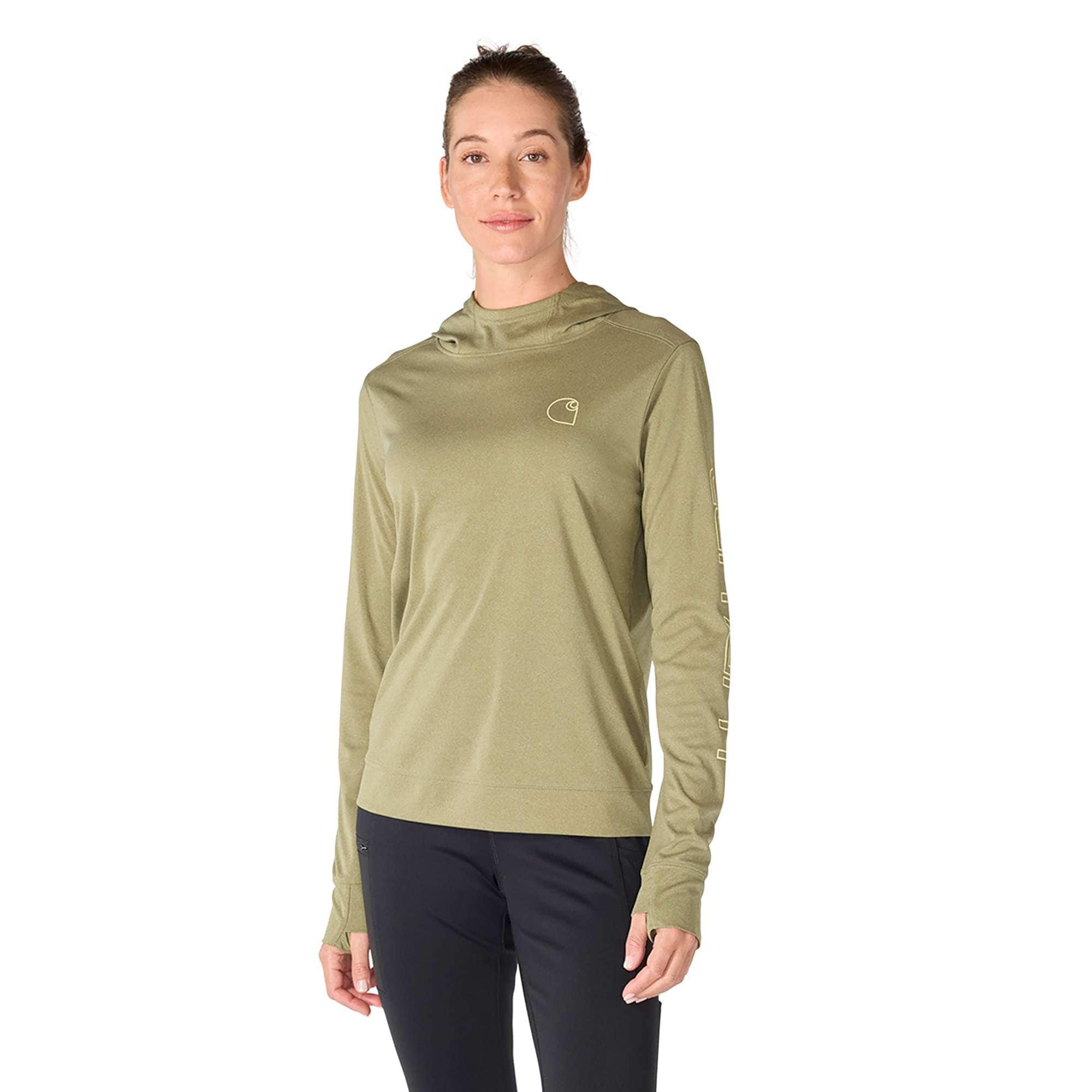 Additional thumbnail 1 of Women's Force Sun Defender™ Relaxed LS Logo Hoodie