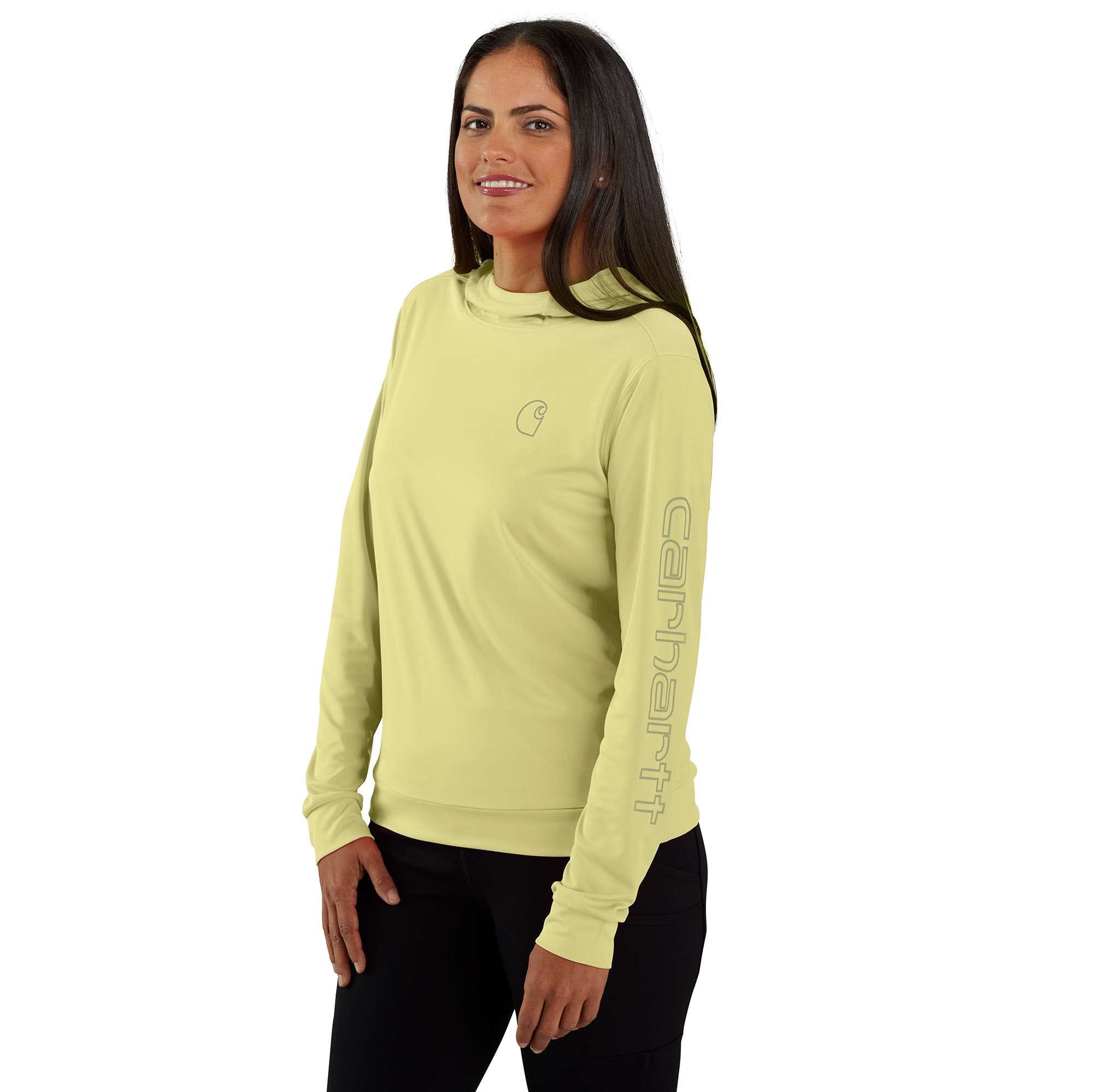 Carhartt Women's Force Sun Defender™ Relaxed LS Logo Hoodie