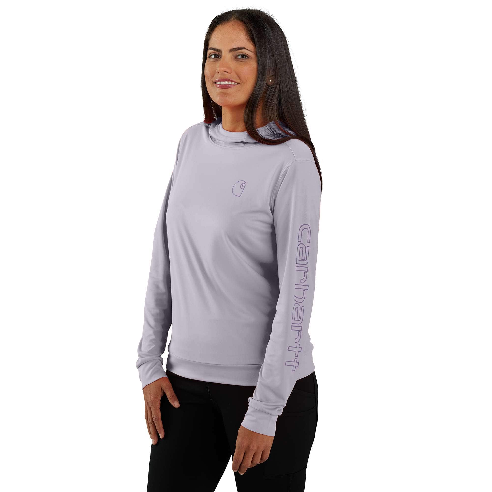 Additional thumbnail 1 of Women's Force Sun Defender™ Relaxed Fit Lightweight Long-Sleeve Hooded Graphic T-Shirt