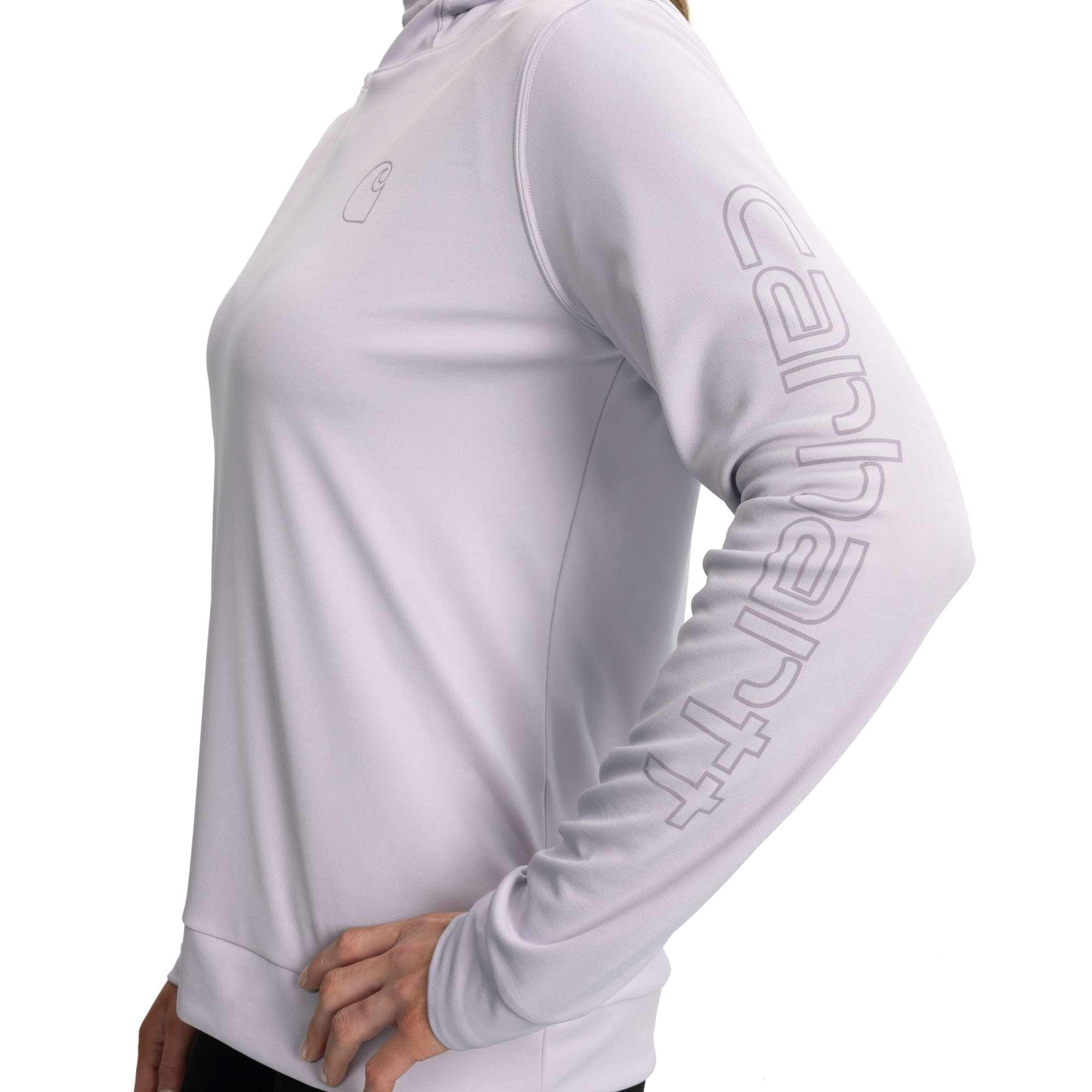 Additional thumbnail 3 of Women's Force Sun Defender™ Relaxed Fit Lightweight Long-Sleeve Hooded Graphic T-Shirt