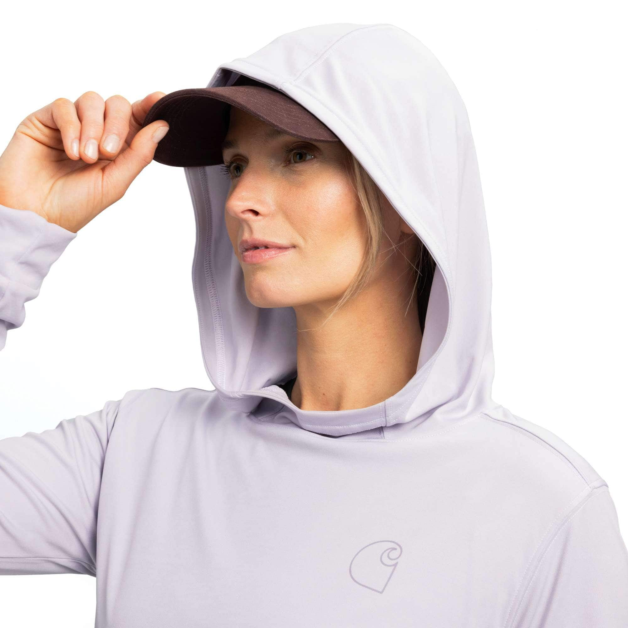 Additional thumbnail 5 of Women's Force Sun Defender™ Relaxed Fit Lightweight Long-Sleeve Hooded Graphic T-Shirt