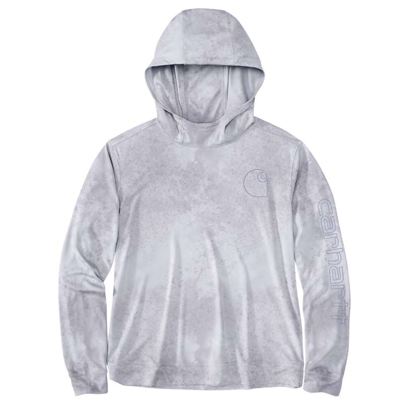 Carhartt  Fresh Lavender Watercolor Camo Women's Force Sun Defender™ Relaxed LS Logo Hoodie