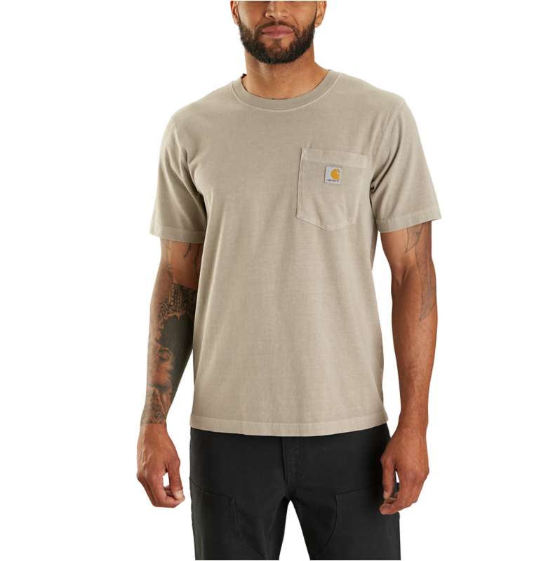 Carhartt  Greige Re-Engineered Relaxed Fit Lightweight Short-Sleeve Garment Dyed Pocket T-Shirt