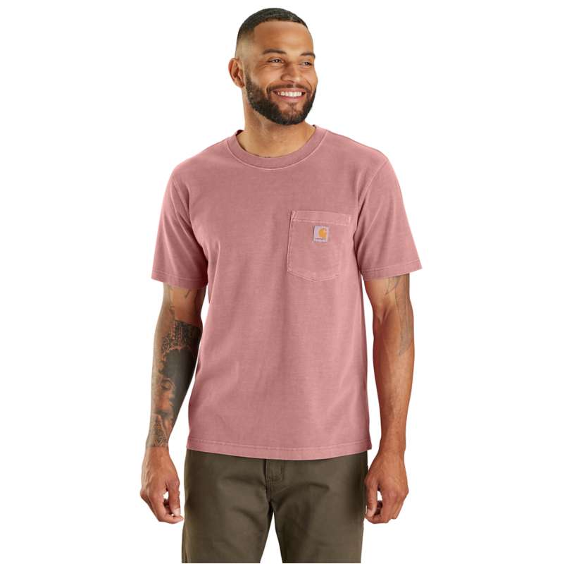 Carhartt  Rose Tint Re-Engineered Relaxed Fit Lightweight Short-Sleeve Garment Dyed Pocket T-Shirt