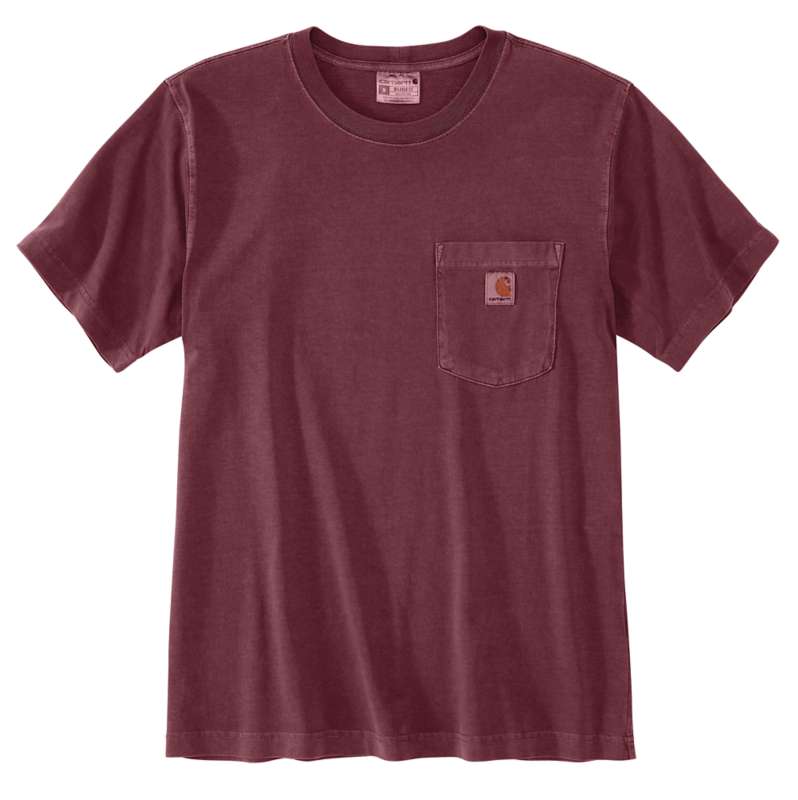 Carhartt  Dark Spice Red Re-Engineered Relaxed Fit Lightweight Short-Sleeve Garment Dyed Pocket T-Shirt