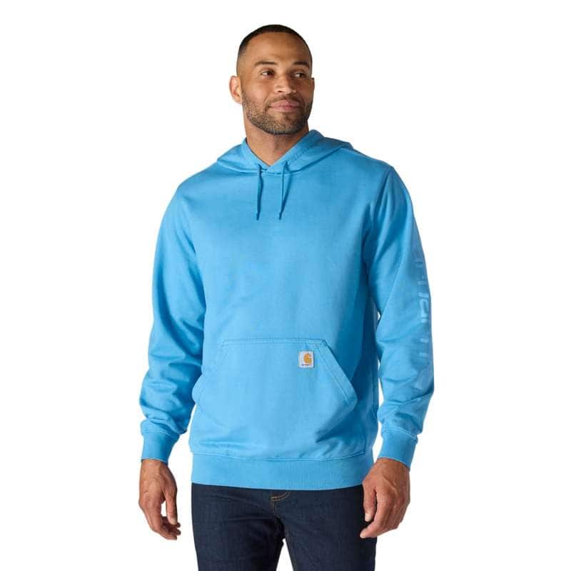 Loose Fit Midweight Logo Sleeve Graphic Hoodie