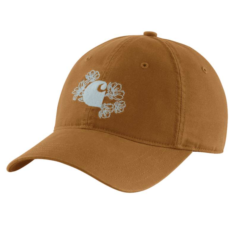 Carhartt  Carhartt Brown Women's Canvas Floral Graphic Cap