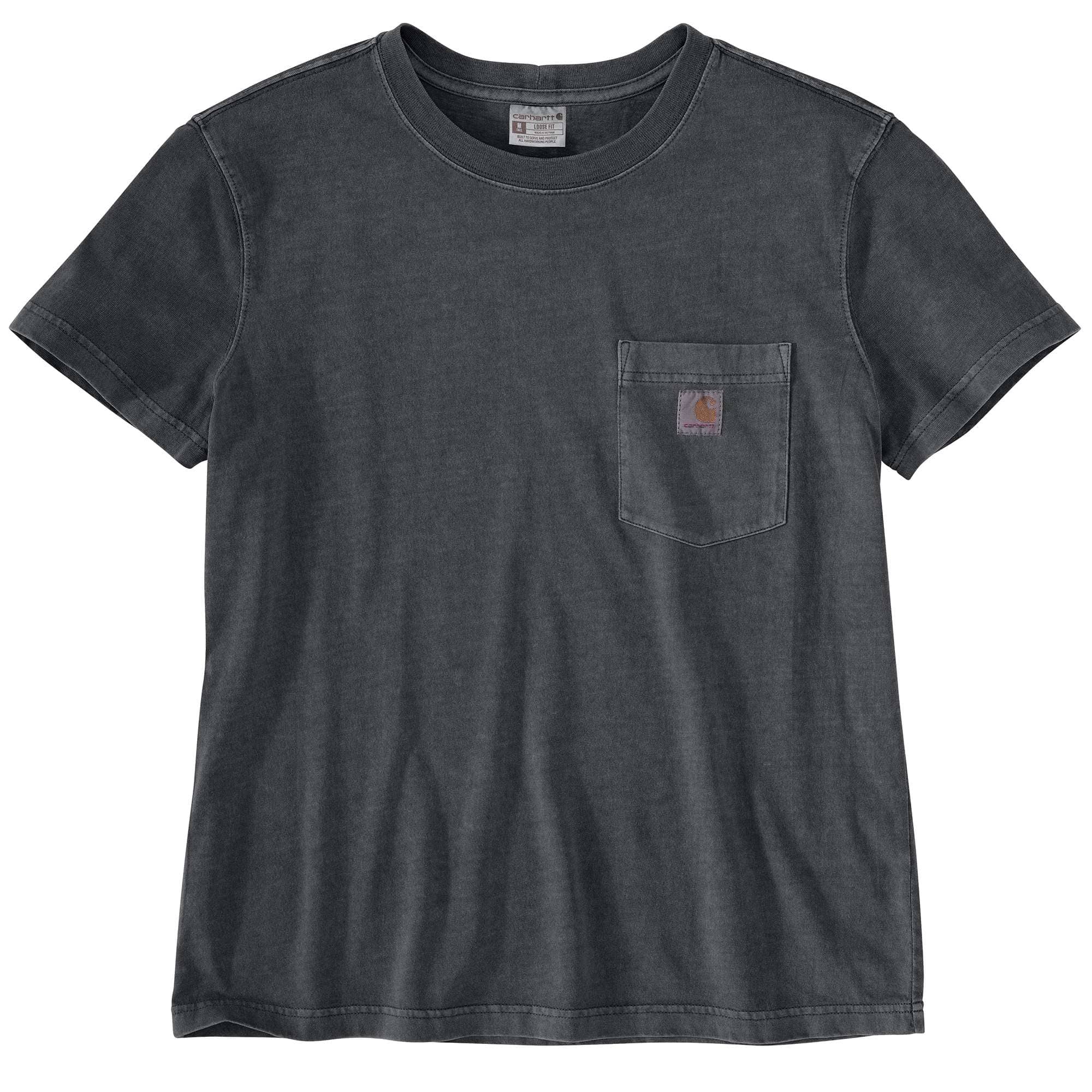 Women's Re-Engineered Relaxed Fit Midweight Short-Sleeve Garment Dye Pocket T-Shirt