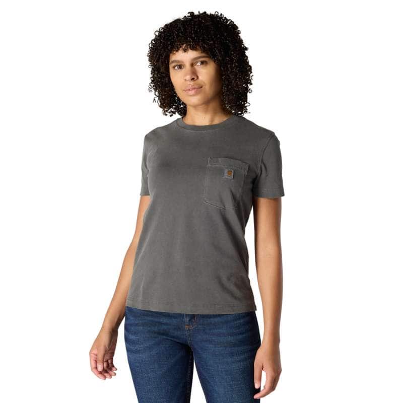 Women's Loose Fit Heavyweight Short-Sleeve Pocket T-Shirt
