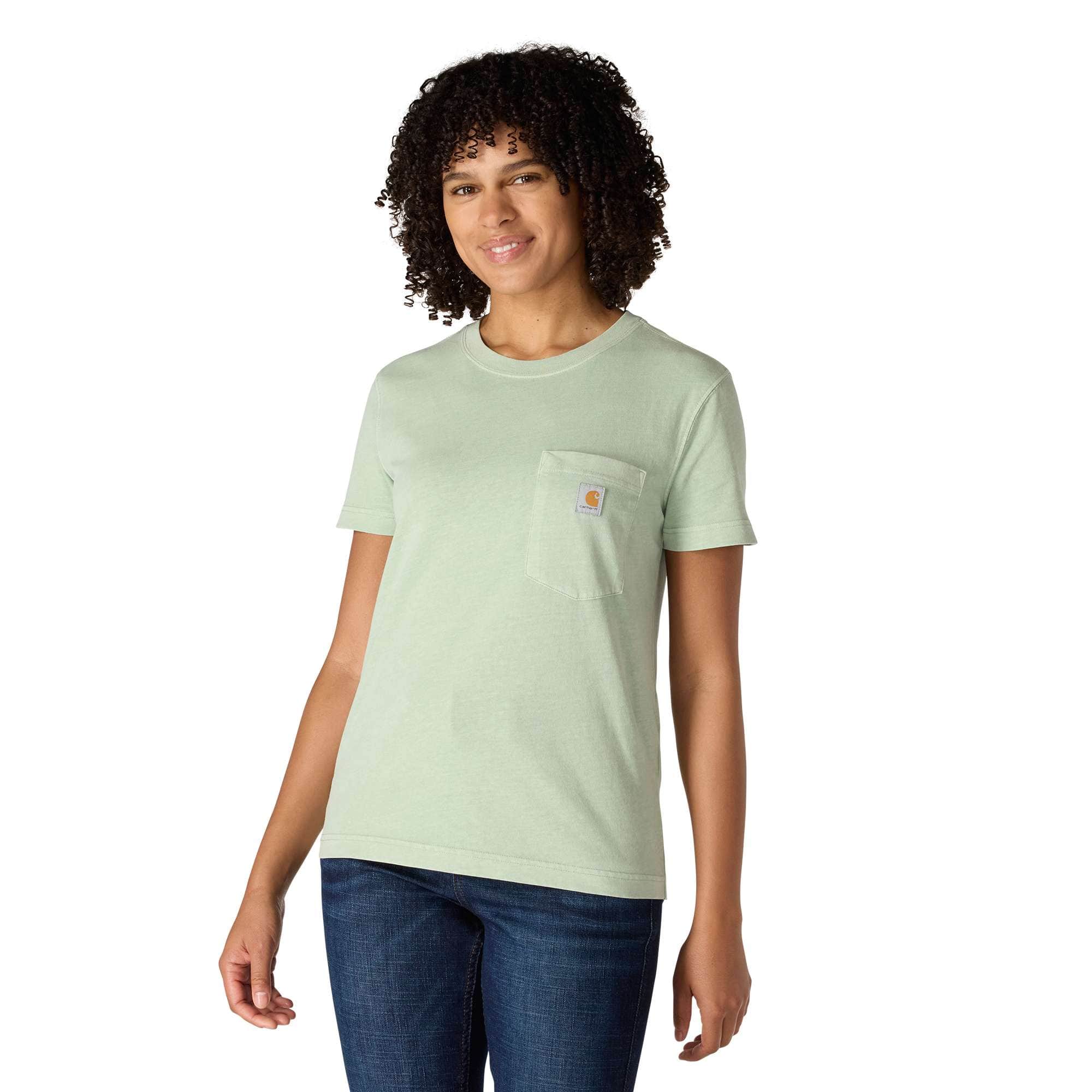 Additional thumbnail 1 of Women's Re-Engineered Relaxed Fit Midweight Short-Sleeve Garment Dye Pocket T-Shirt