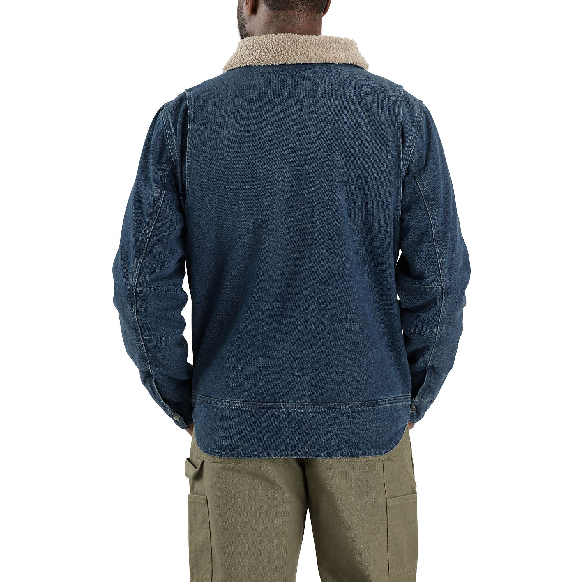 Relaxed Fit Denim Sherpa-Lined Jacket - 2 Warmer Rating