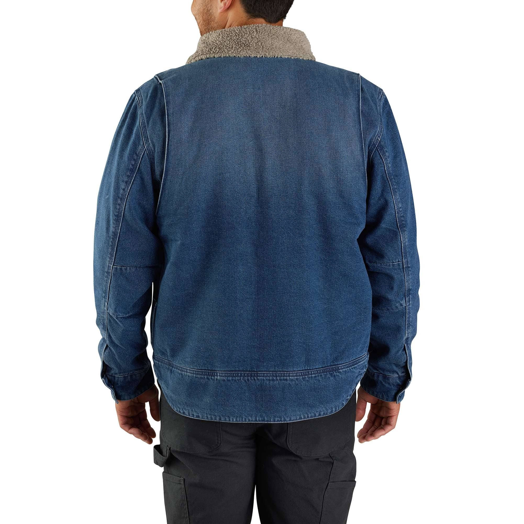 Relaxed Fit Denim Sherpa-Lined Jacket - 2 Warmer Rating