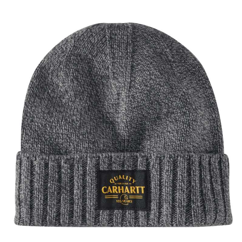 Carhartt  Shadow/Weather Ash Marl Wool Knit Quality Patch Beanie