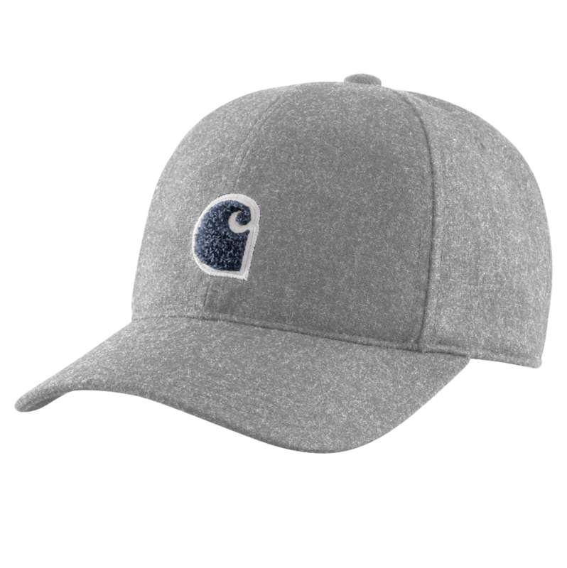 Carhartt  Heather Gray Wool Blend C Patch Cap