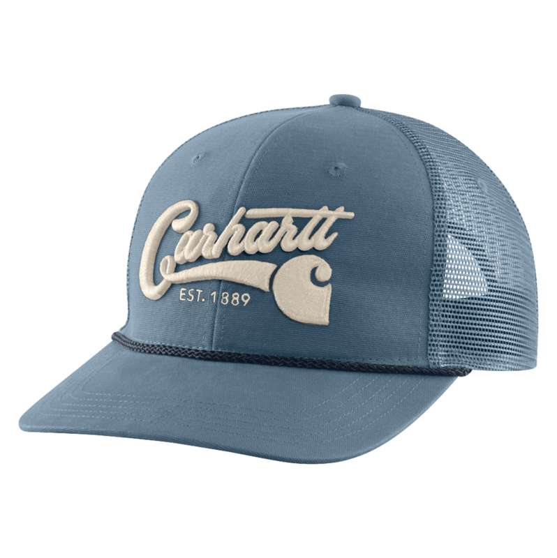 Carhartt  Thundercloud Canvas Mesh-Back Script Cap