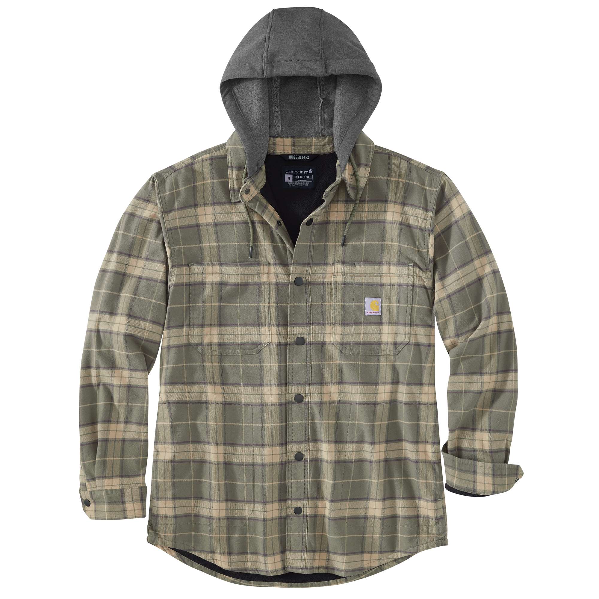 Carhartt flannel hoodie on sale