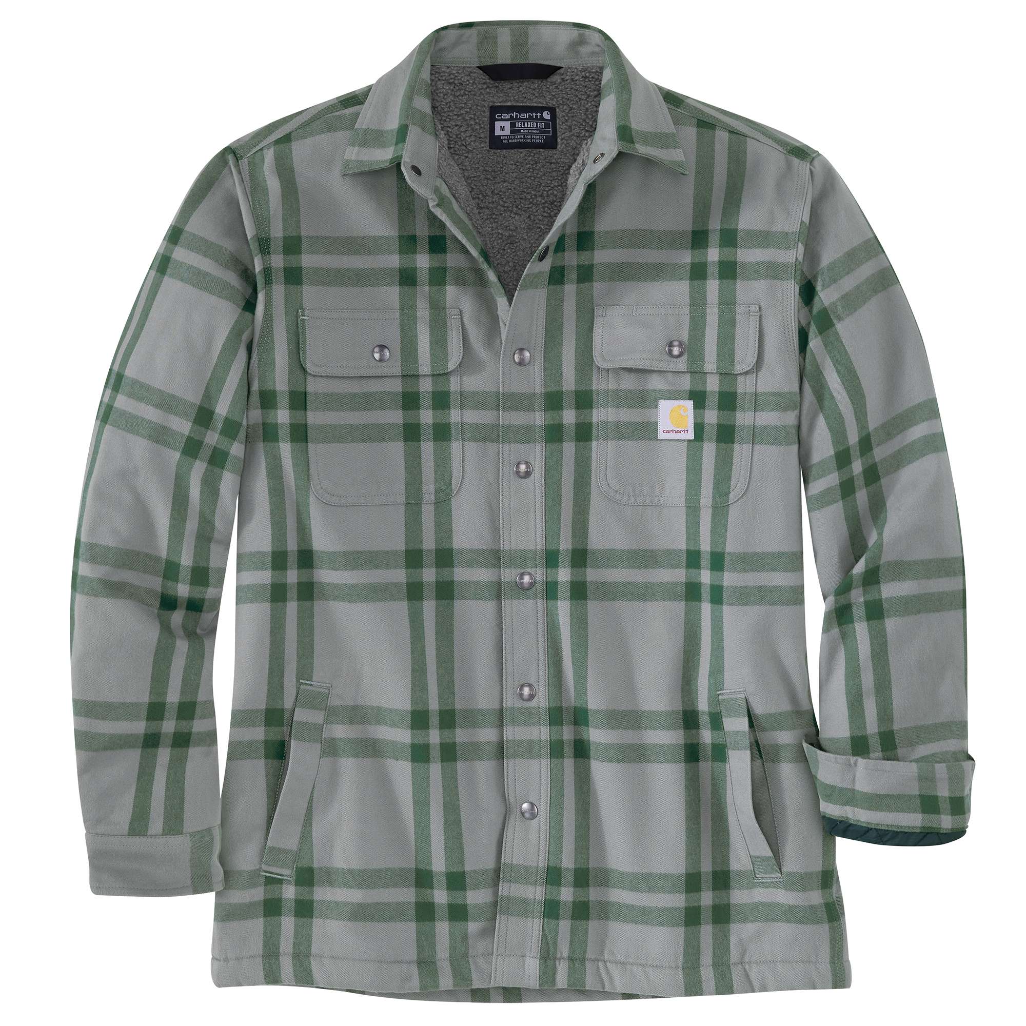 Additional thumbnail 1 of Relaxed Fit Flannel Sherpa-Lined Shirt Jac