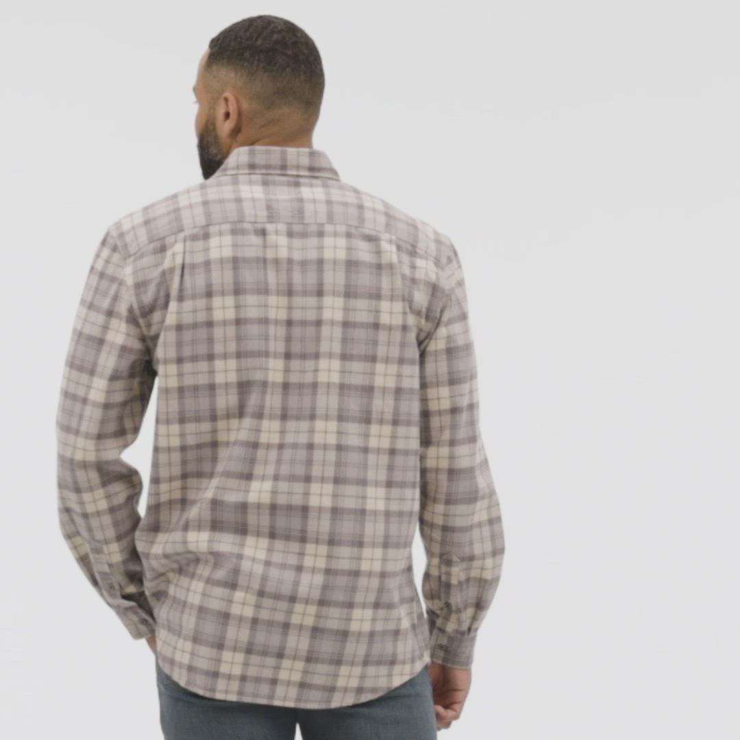 Additional thumbnail 2 of Loose Fit Heavyweight Flannel Long-Sleeve Plaid Shirt