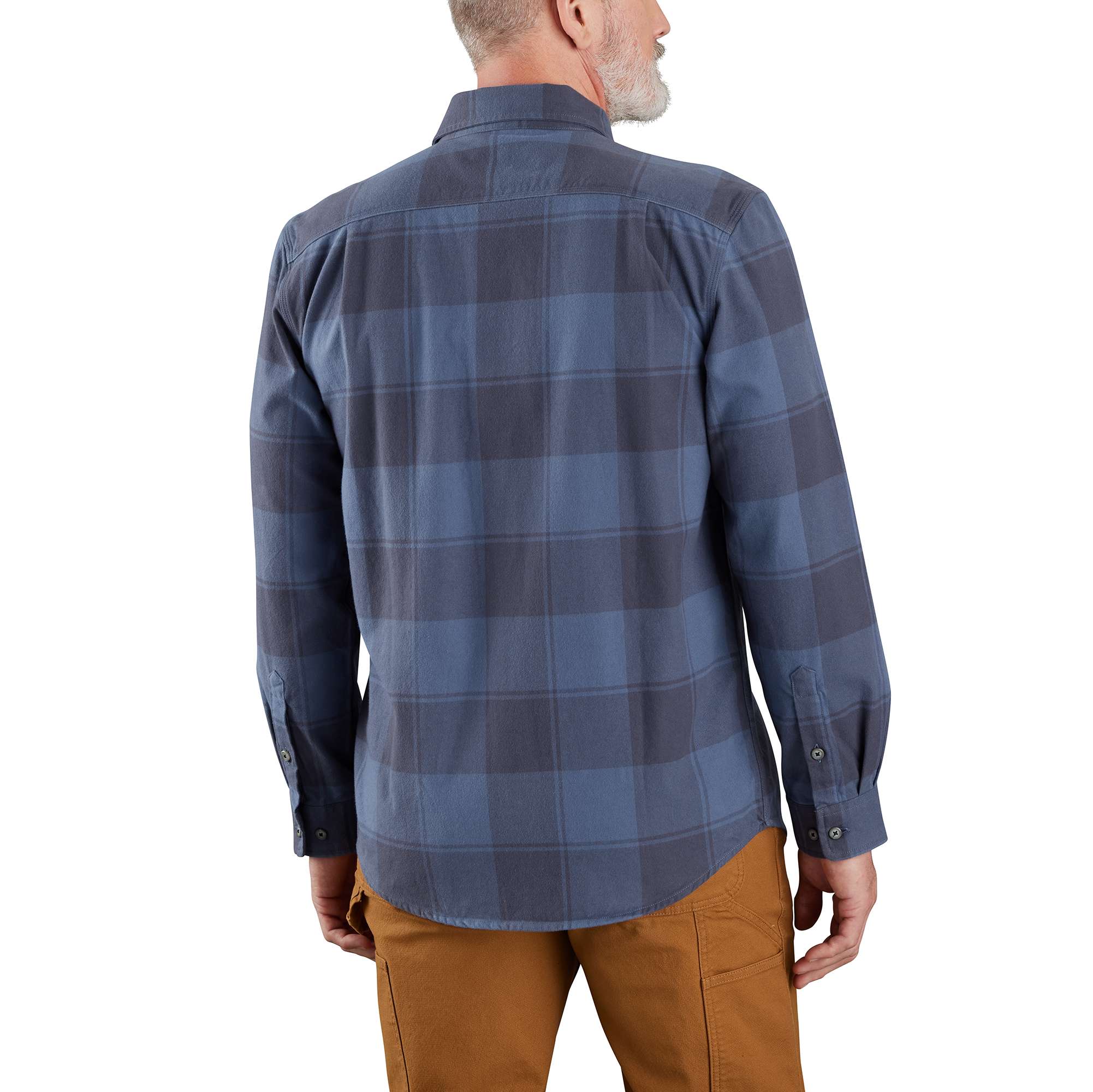 Additional thumbnail 3 of Loose Fit Heavyweight Flannel Long-Sleeve Plaid Shirt