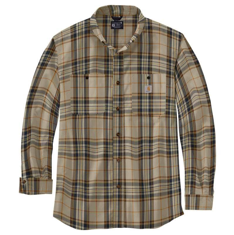 Carhartt  Oat Milk Rugged Flex® Relaxed Fit Lightweight Long-Sleeve Shirt