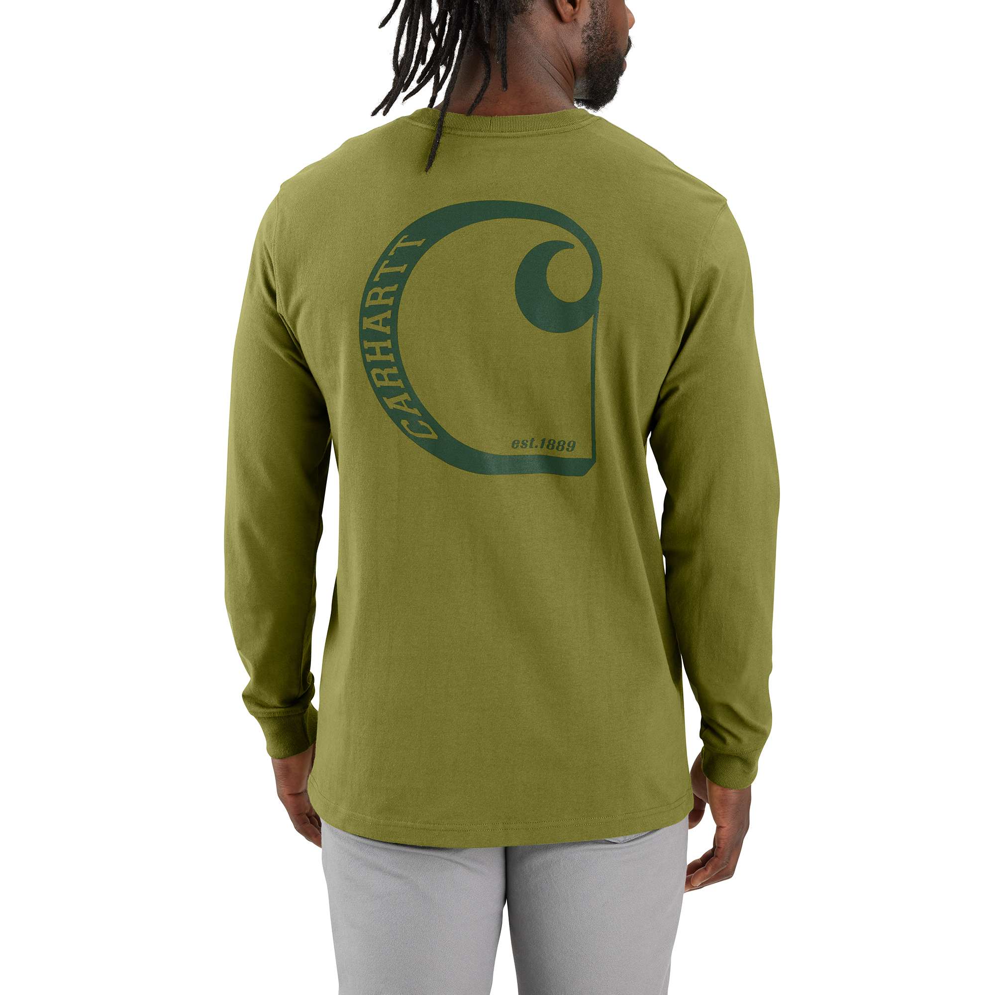 Additional thumbnail 1 of Relaxed Fit Heavyweight Long-Sleeve Pocket C Graphic T-Shirt