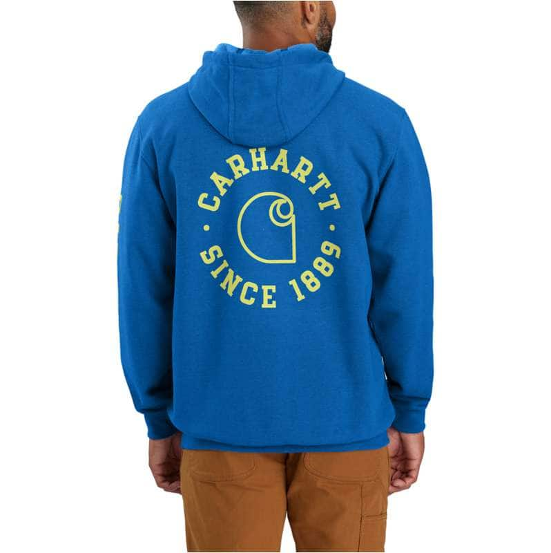 Carhartt  Beacon Blue Heather Rain Defender® Loose Fit Midweight 1889 Graphic Sweatshirt