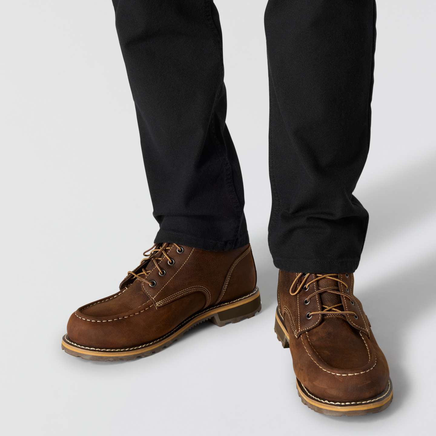 Мужские брюки Carhartt Slim Tapered Rugged Flex™ Duck, цвет: Чёрный — фото 4