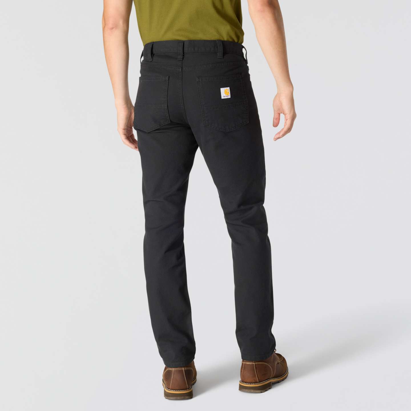 Мужские брюки Carhartt Slim Tapered Rugged Flex™ Duck, цвет: Чёрный — фото 2