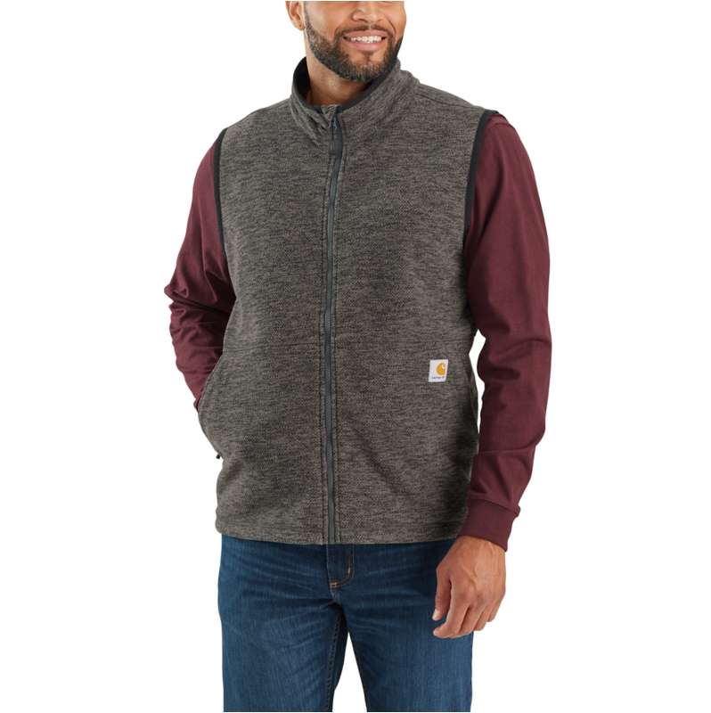 Carhartt  Carbon Heather Full-Zip Relaxed Fit Fleece Vest