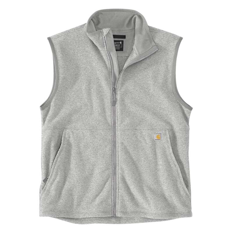 Carhartt  Heather Gray Full-Zip Relaxed Fit Fleece Vest