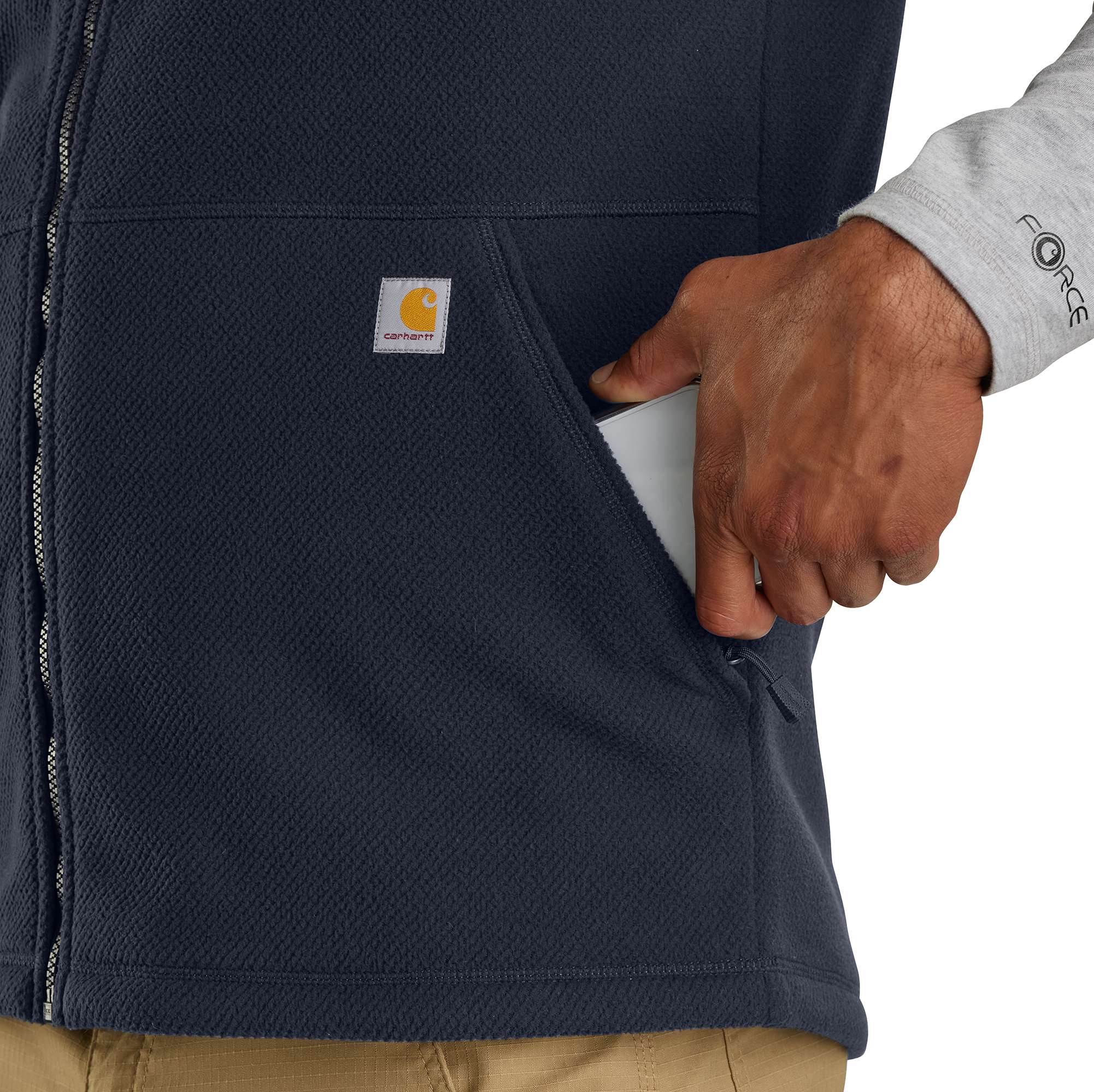 Additional thumbnail 2 of Full-Zip Relaxed Fit Fleece Vest