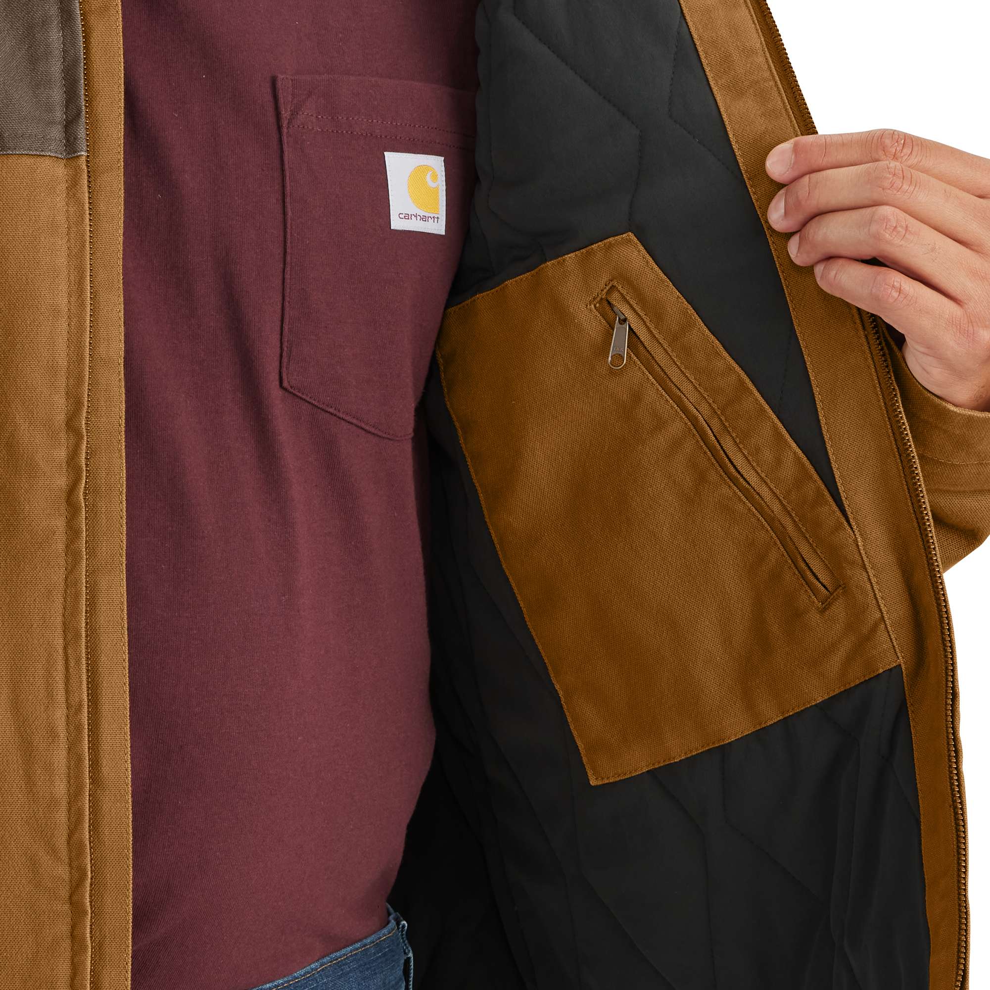 Additional thumbnail 4 of Montana Rugged Flex® Relaxed Fit Duck Insulated Jacket - 2 Warmer Rating