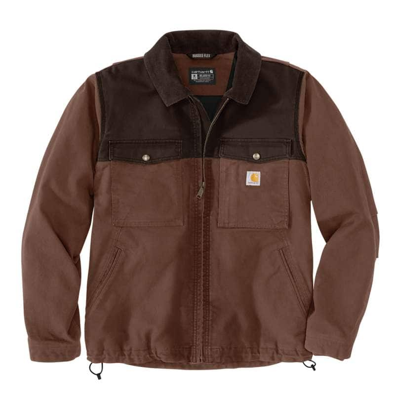 Carhartt  Mocha/Dark Brown Montana Rugged Flex® Relaxed Fit Duck Insulated Jacket - 2 Warmer Rating