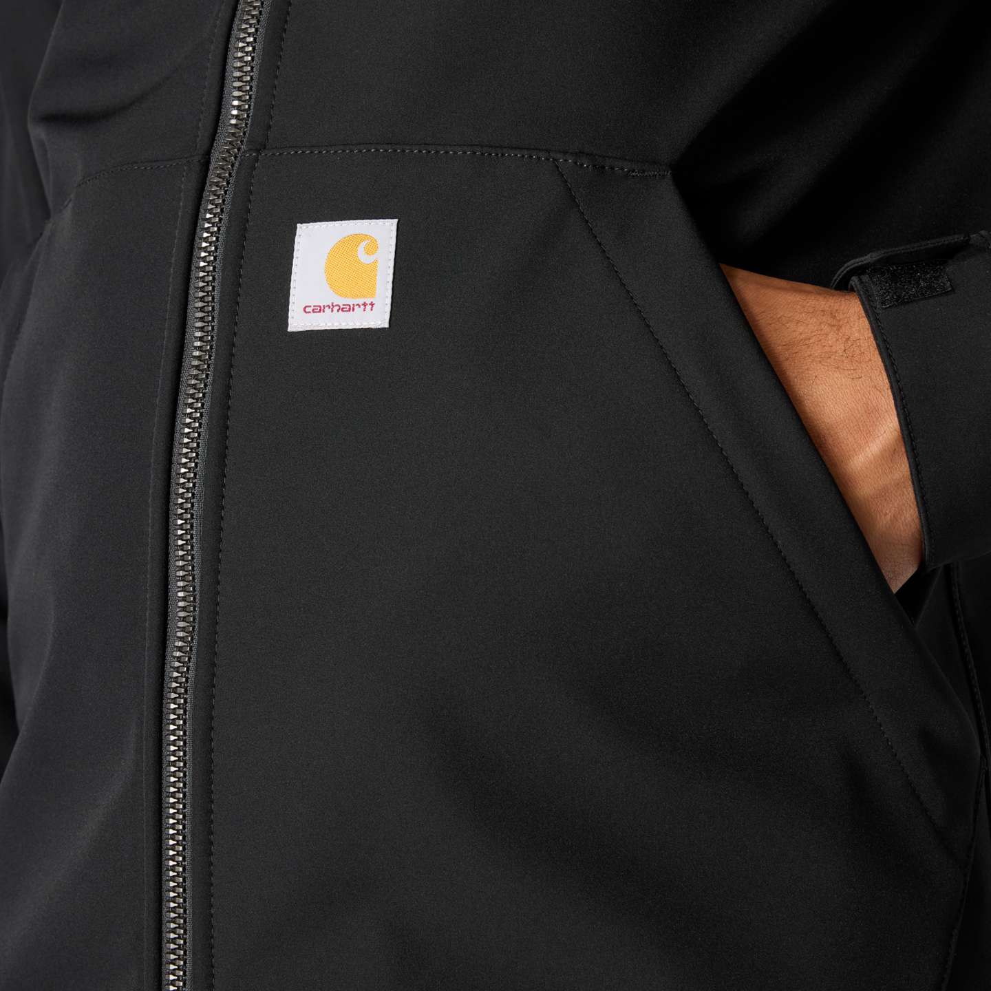 Мужская куртка Carhartt Galesburg Softshell, цвет: Чёрный — фото 6