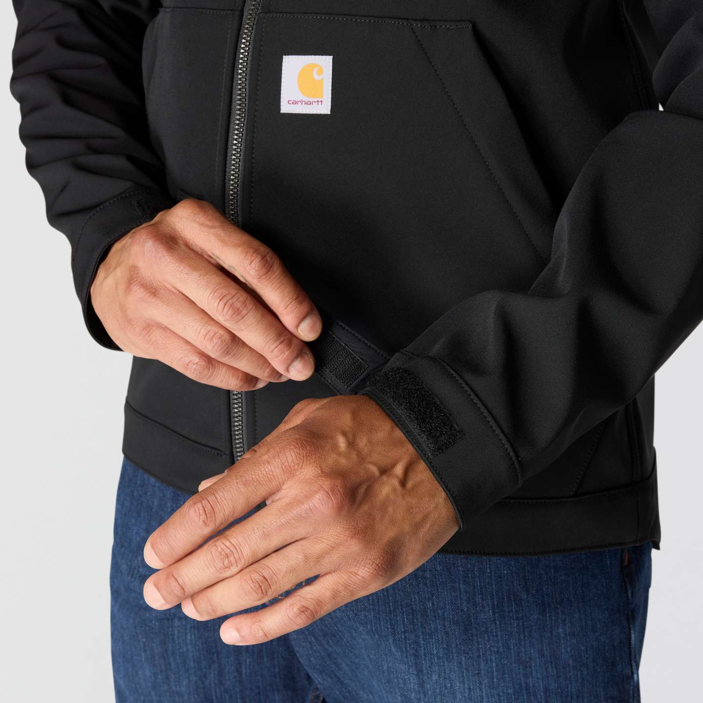 Мужская куртка Carhartt Galesburg Softshell, цвет: Чёрный — фото 5