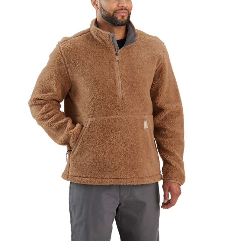 Carhartt  Oatmeal Tan Loose Fit Fleece Pullover - 2 Warmer Rating