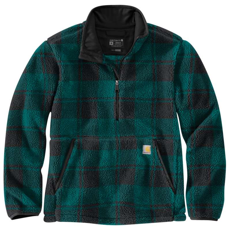 Carhartt  Hunt Club/Black Plaid Loose Fit Fleece Pullover - 2 Warmer Rating